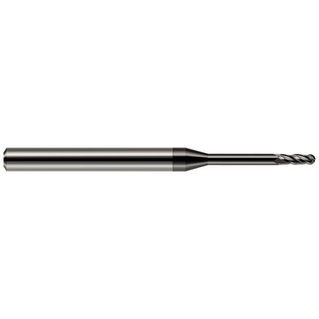 HARVEY TOOL Miniature End Mill - 4 Flute - Ball 76831-C4